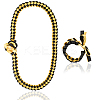 Polyester Graduation Honor Ribbon & Braided Bracelets & Brooch Sets AJEW-WH20816-001A-6