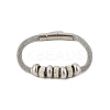 304 Stainless Steel Mesh Chain Bracetls for Women BJEW-Z087-16P-4