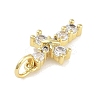 Rack Plating Brass Clear Cubic Zirconia Pendants X-KK-M293-13G-2