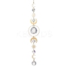 Glass Teardrop Window Hanging Suncatchers HJEW-JM04515-01-2