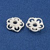 925 Sterling Silver Bead Caps STER-C007-04F-S-2