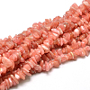 Grade A Natural Rhodochrosite Chip Beads Strands X-G-E271-93-1