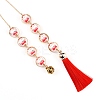 Porcelain Pendant Decoration HJEW-WH0042-10-2