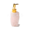 Raw Natural Rose Quartz Pump Press Bottles G-B131-02B-2