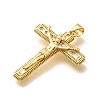 Rack Plating Brass Micro Pave Cubic Zirconia Pendants KK-L226-005G-08-2