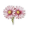 50Pcs Flower PVC Waterproof Stickers STIC-D300-06-2