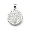 304 Stainless Steel Pendants STAS-A053-24A-P-1