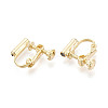 Brass Screw Clip-on Earring Converters Findings KK-N229-01B-3