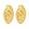 Horse Eye Ion Plating(IP) 304 Stainless Steel Stud Earrings EJEW-H013-26G-1