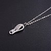 SHEGRACE Sweet Girls Rhodium Plated 925 Sterling Silver Pendant Necklaces JN330A-2