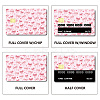Rectangle PVC Plastic Waterproof Card Stickers DIY-WH0432-233-4