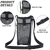 2Pcs 2 Colors Polyester Plastic Water Bottle Mesh Pouches AJEW-CN0004-37A-5