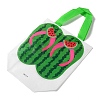 Summer Beach Theme Printed Flip Flops Non-Woven Reusable Folding Gift Bags with Handle LS-ABAG-F009-E09-2