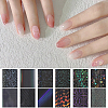 12 Rolls 2 Styles PET Aurora Nail Foils Floral Transfer Paper STIC-SP0001-08-5