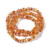 Transparent Electroplate Glass Beads Strands EGLA-L043-FR01-3