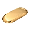 Oval 430 Stainless Steel Jewelry Display Plate STAS-P289-03G-2