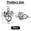 80Pcs Tibetan Style Alloy Pendants TIBE-DC0001-22-2