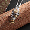 Snake Skull Alloy Gothic Pendant Box Chain Necklaces FS-WG2281F-01-4