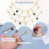 3Pcs Brass Cable Chains Bag Extender Chains HJEW-HS00049-4