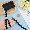 Polyester Wavy Fringe Trim OCOR-GF0003-44B-01-3