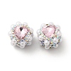 Polymer Clay Rhinestone Beads RGLA-D050-04B-3