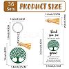 DIY Keychain Making Kits KEYC-CN0001-12C-14-2