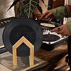 House Shaped Wooden Record Storage Holder Rack ODIS-WH0086-146-5