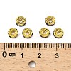 Brass Rhinestone Spacer Beads RB-A014-L6mm-05G-4
