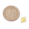 6Pcs 6 Colors Acrylic Bead in Bead Heart Connector Charms PALLOY-JF03342-01-3
