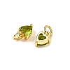 Brass Micro Pave Cubic Zirconia Charms KK-P192-08-G12-2