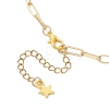 Brass Paperclip Chain Twisted Chain Necklace Making AJEW-JB01543-4