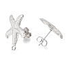 304 Stainless Steel Stud Earring Findings STAS-D391-03B-P-2