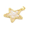 Rack Plating Brass & Epoxy Resin Pendants X-KK-C059-08A-G-2