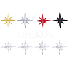 4Pcs 4 Colors 3D Zinc Alloy Car Decoration Stickers STIC-FH0001-13-1