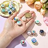 17Pcs 17 Colors Hand Painted Acrylic with Enamel Beads MACR-CJ0002-30-4