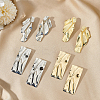 4 Pairs 4 Styles Alloy Stud Earrings with 304 Stainless Steel Pins EJEW-AN0004-61-7