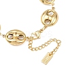 304 Stainless Steel Coffee Bean Link Chain Bracelets BJEW-D359-14B-G-8