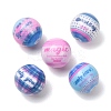 Opaque Printed Acrylic Beads AC-CBAC57E-06B-1