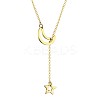 Simple and Stylish 304 Stainless Steel Lariat Necklaces WC5409-3-1