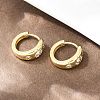 Sun Brass Micro Pave Clear Cubic Zirconia Hoop Earrings EJEW-D348-19G-4