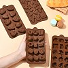 4Pcs 4 Styles Chocolate DIY Silicone Mold DIY-CJ0006-33-4