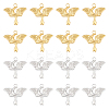 12Pcs 2 Colors Ion Plating(IP) 304 Stainless Steel Pendants STAS-UN0045-04-1