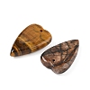 Natural & Synthetic Mixed Stone Heart Pendants G-M454-04-2