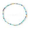 Minimalist Plastic & Brass Beads Stretch Bracelets for Women MY0437-4-1