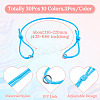 30Pcs 10 Colors Nylon Thread Cord Bracelets Making BJEW-TAC0040-4
