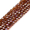 Electroplate Glass Beads Strands EGLA-A044-T3mm-B02-1