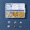 6 Styles Brass Bullet Clutch Bullet Clutch Earring Backs with Pad FIND-FS0003-08G-6