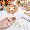 30 Yards Cotton Heart Word Printed Ribbon OCOR-WH0086-87F-3