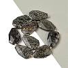 Natural Snowflake Obsidian Beads Strands G-P548-B20-01-2