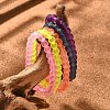 Stretchy Frosted Glass Beads Kids Bracelets for Children's Day BJEW-JB01768-7